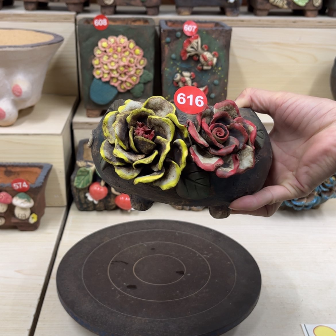 【闪购商品】紫砂花盆61 6号内口11外高10