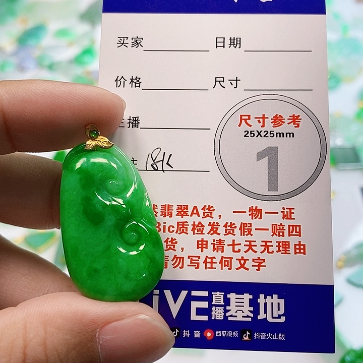 【闪购商品】翡翠颈饰18K金镶嵌翡翠