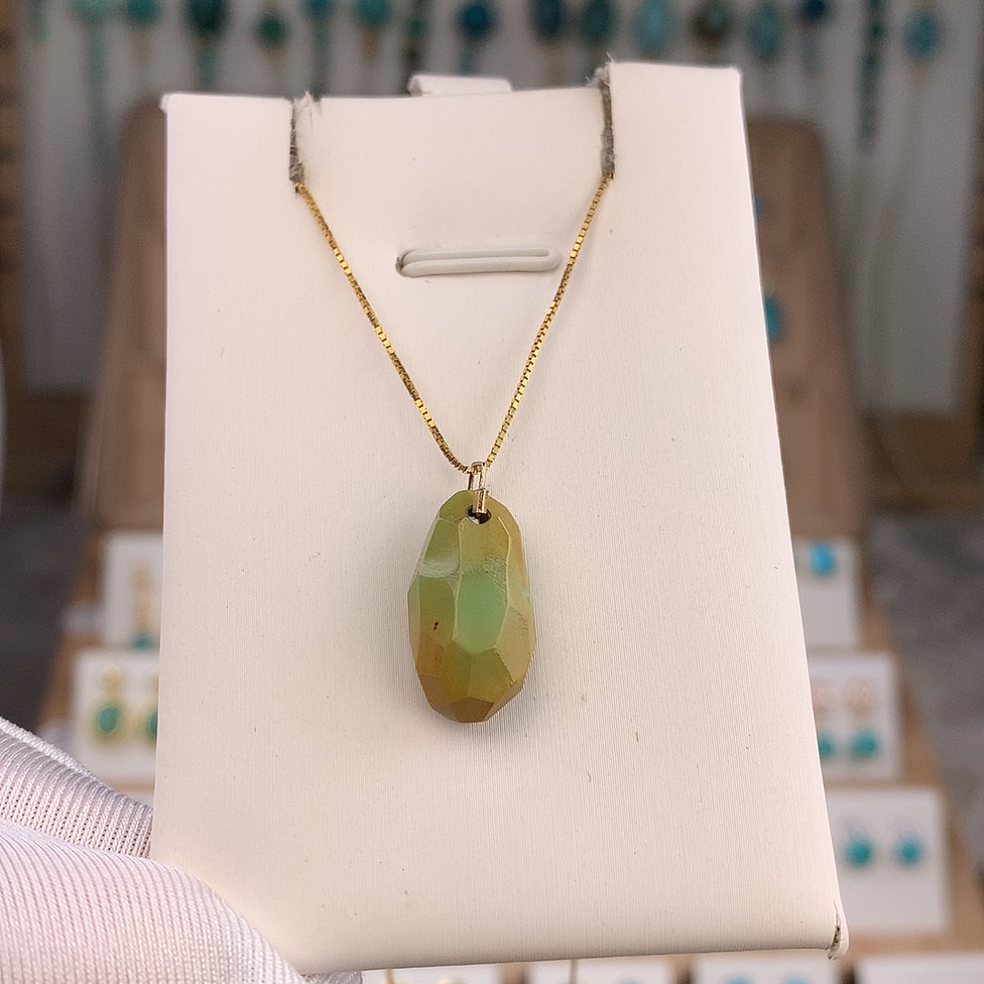 绿松石未镶嵌吊坠(不含链)