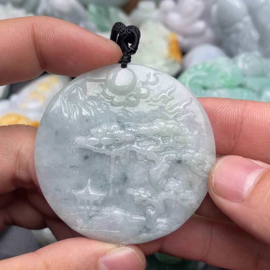 翡翠未镶嵌吊坠(不含链)