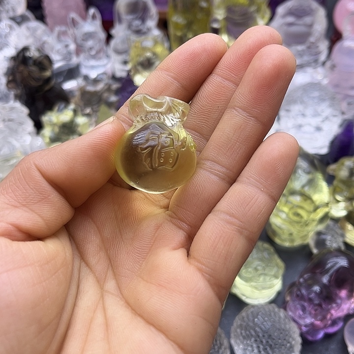 水晶摆件未镶嵌吊坠