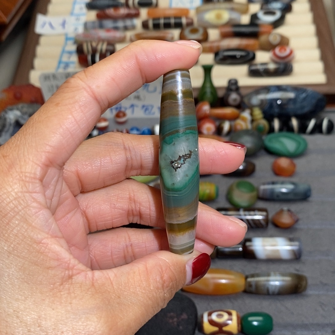 比***布玛瑙/玉髓合金手链