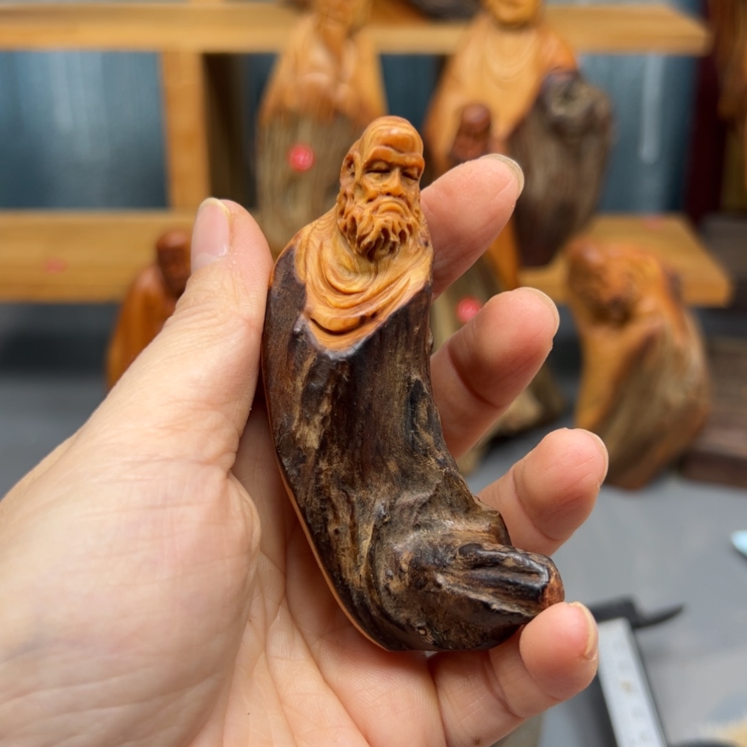 柏木崖柏木摆件手把件，26