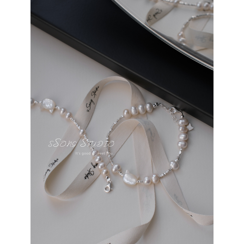 925银手链 sSong · 贝壳可爱猫咪小众礼物手链