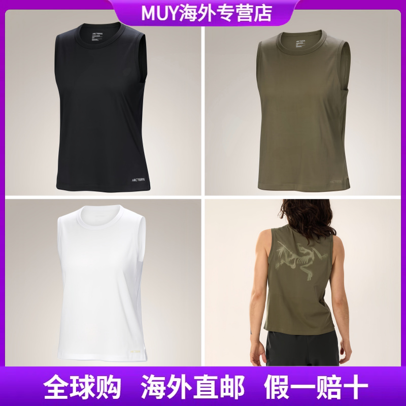 【始祖鸟正品】KRAGG SL COTTON BLURRED BIRD TANK女背心户外透气