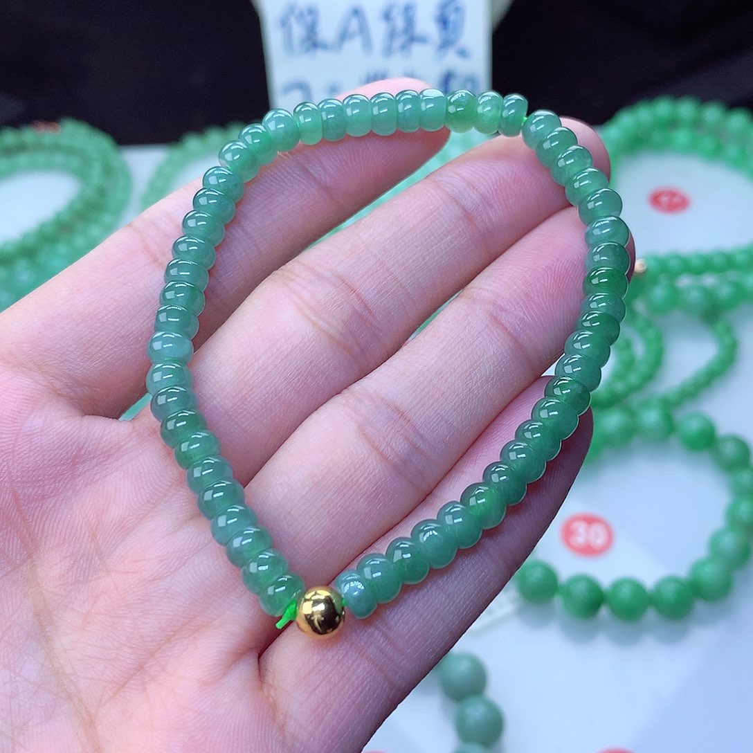 翡翠毛衣链未镶嵌