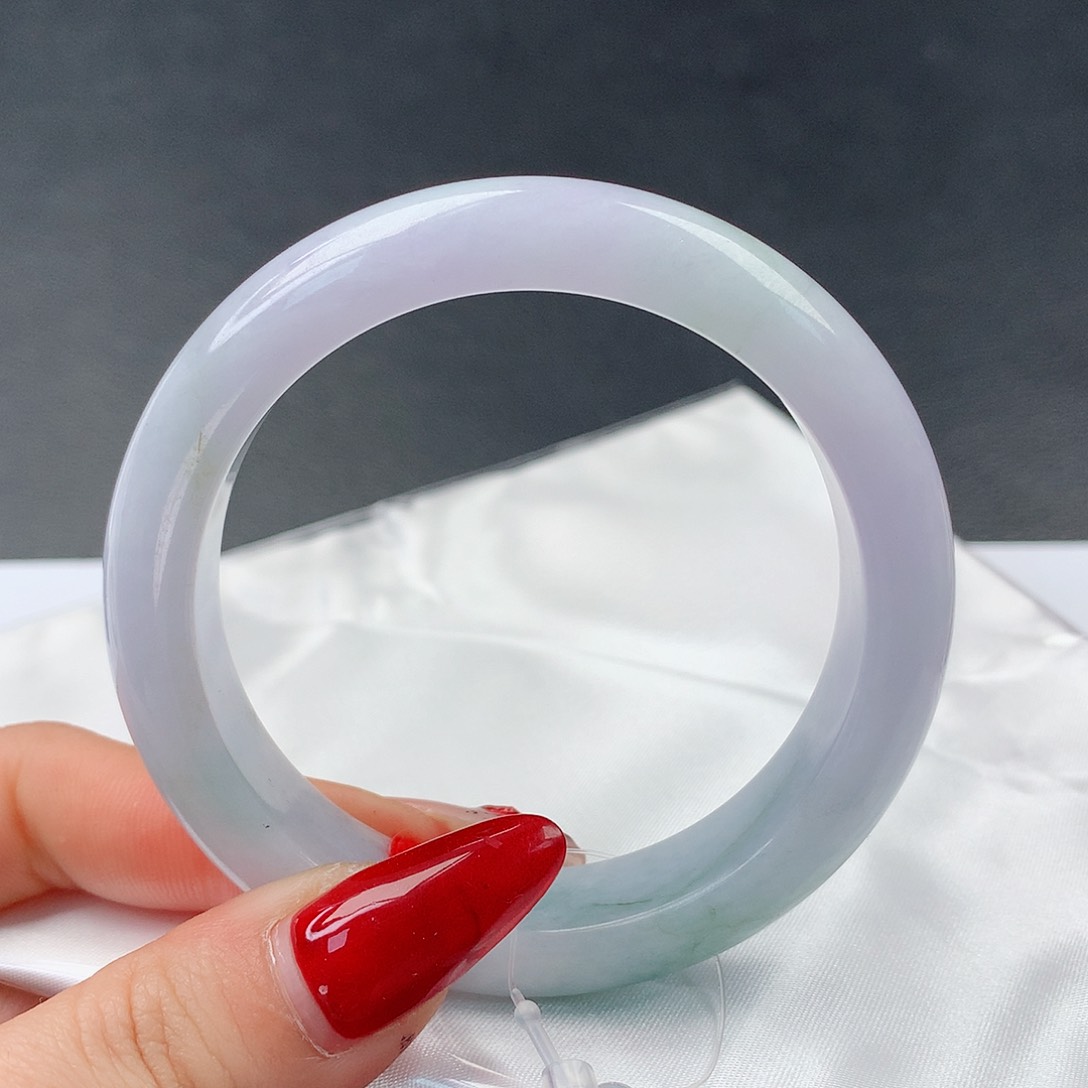 翡翠手镯未镶嵌25正55