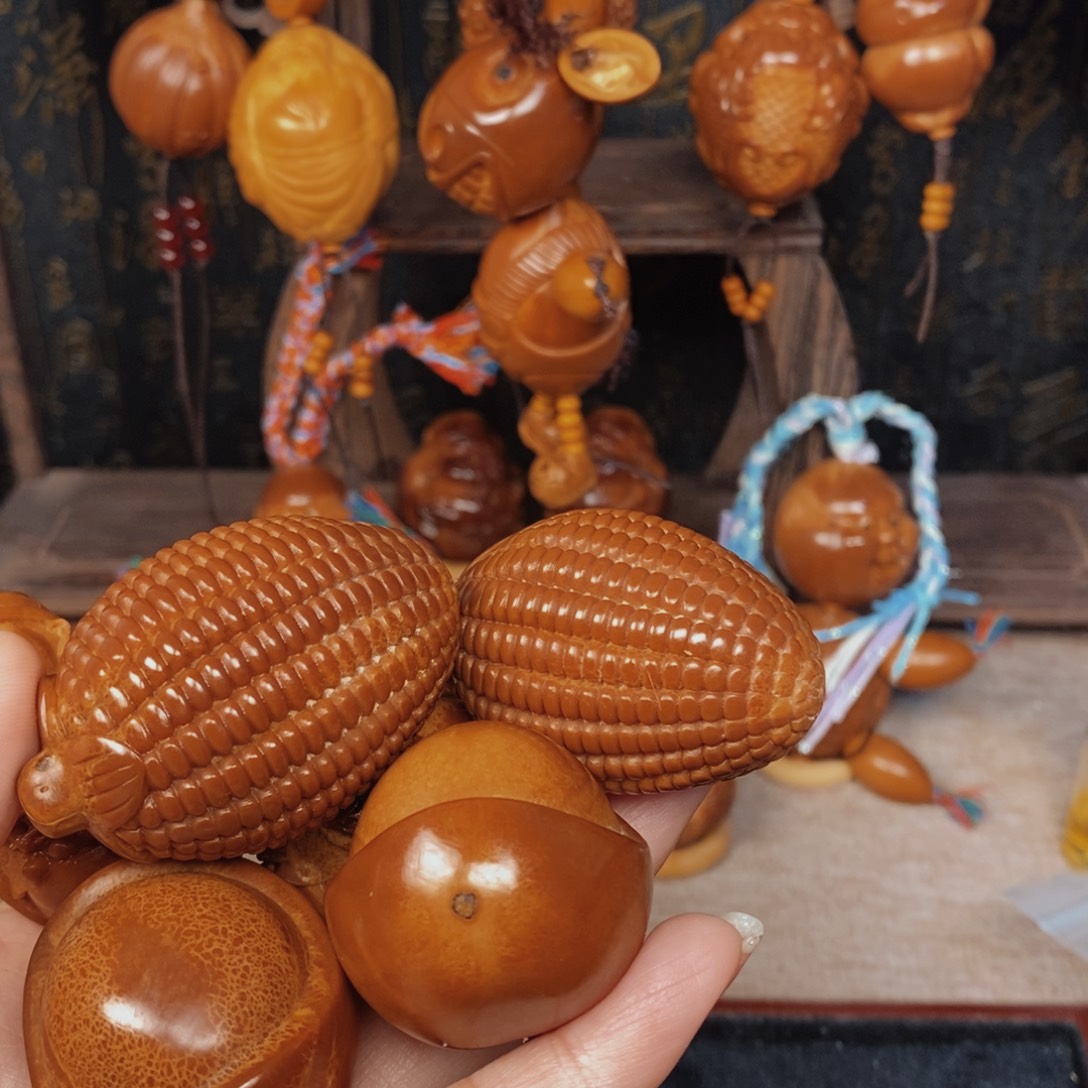 天***天手串/手链橄榄核玉米财神元宝00555