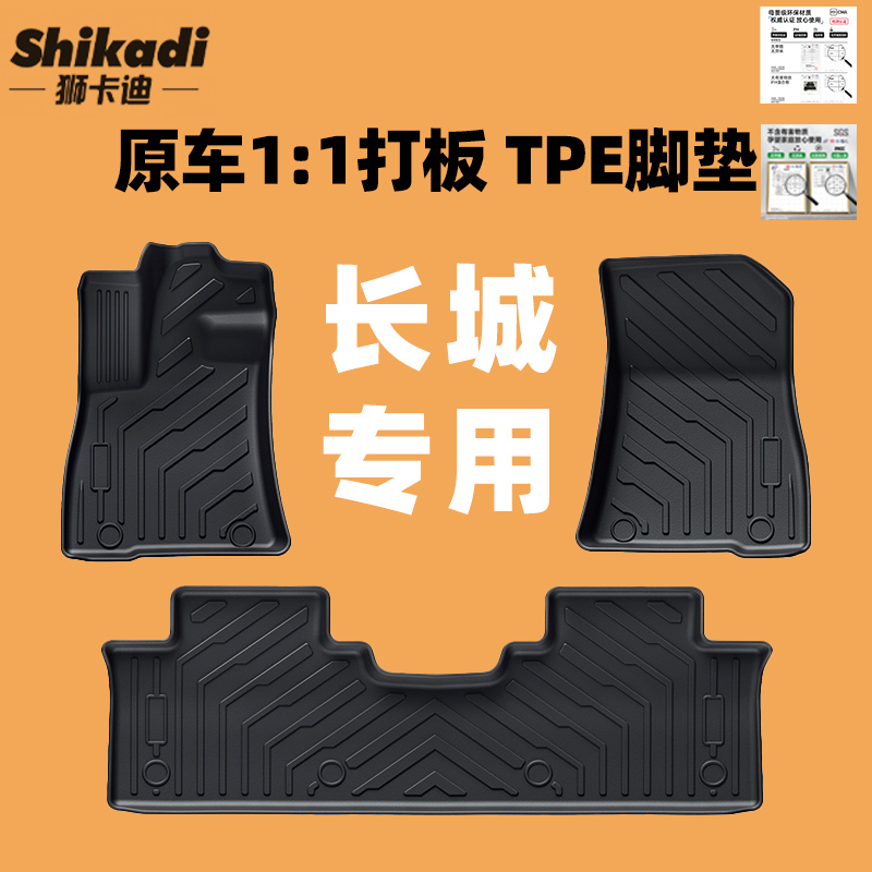 适用于长城欧拉坦克哈弗魏派蓝山专车专用TPE汽车脚垫环保无味
