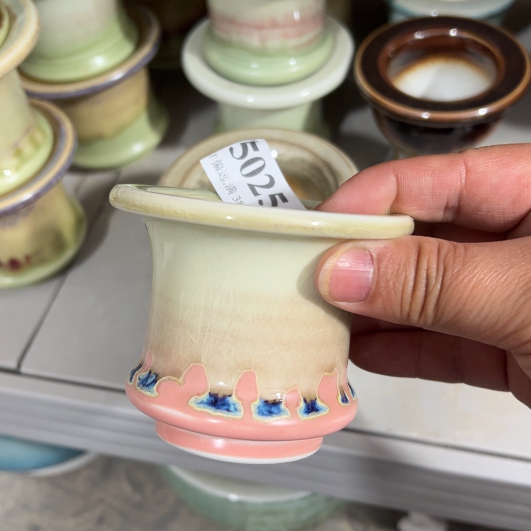 红陶景德镇手工花盆