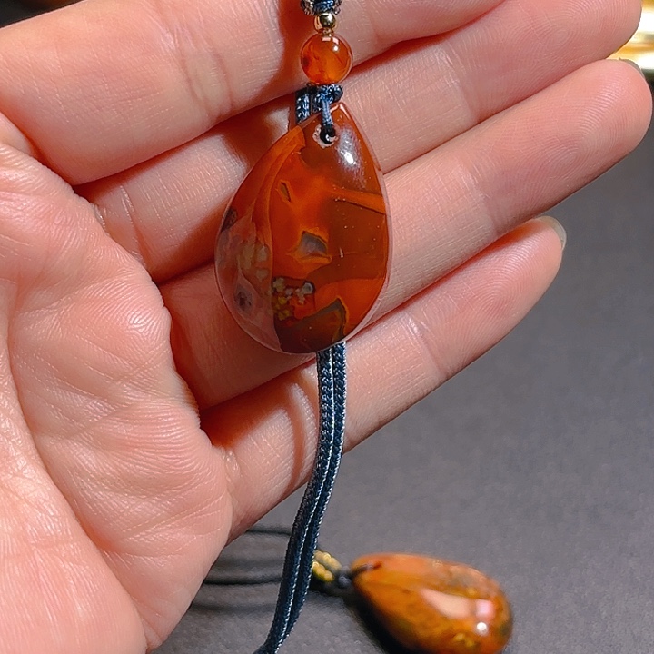 玛瑙/玉髓吊坠(不含链)未镶嵌