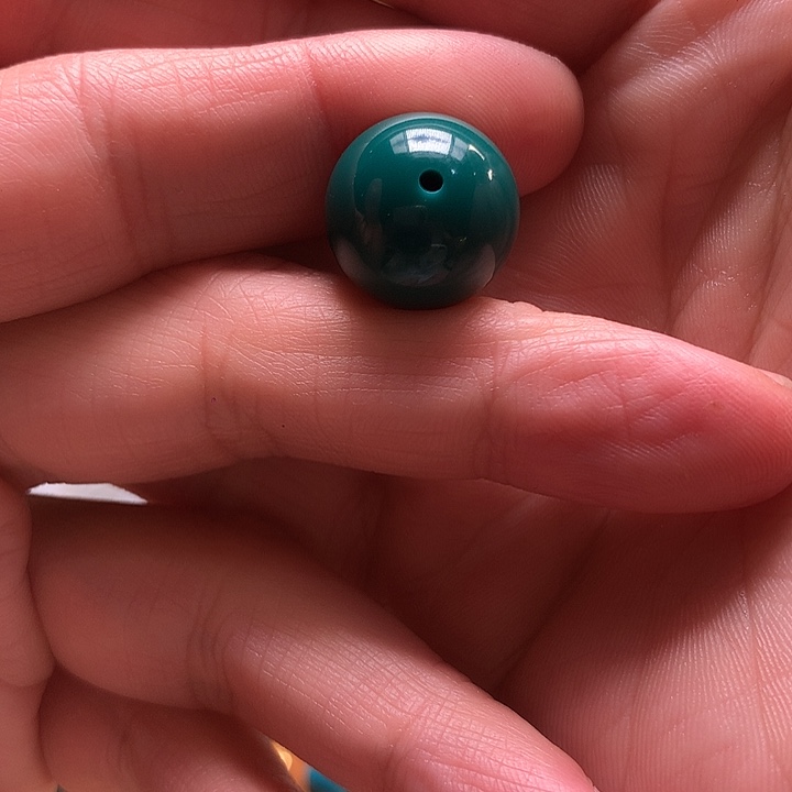 可***宝颈饰琉璃地狱色16mm圆