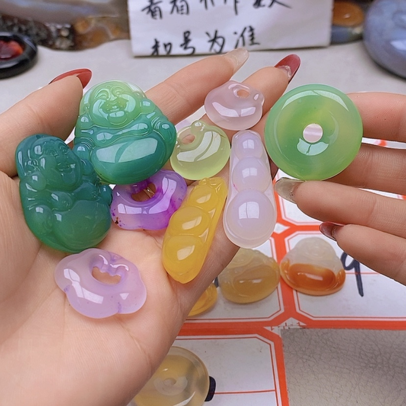 【闪购商品】未镶嵌玛瑙/玉髓珠宝半成品大*翁