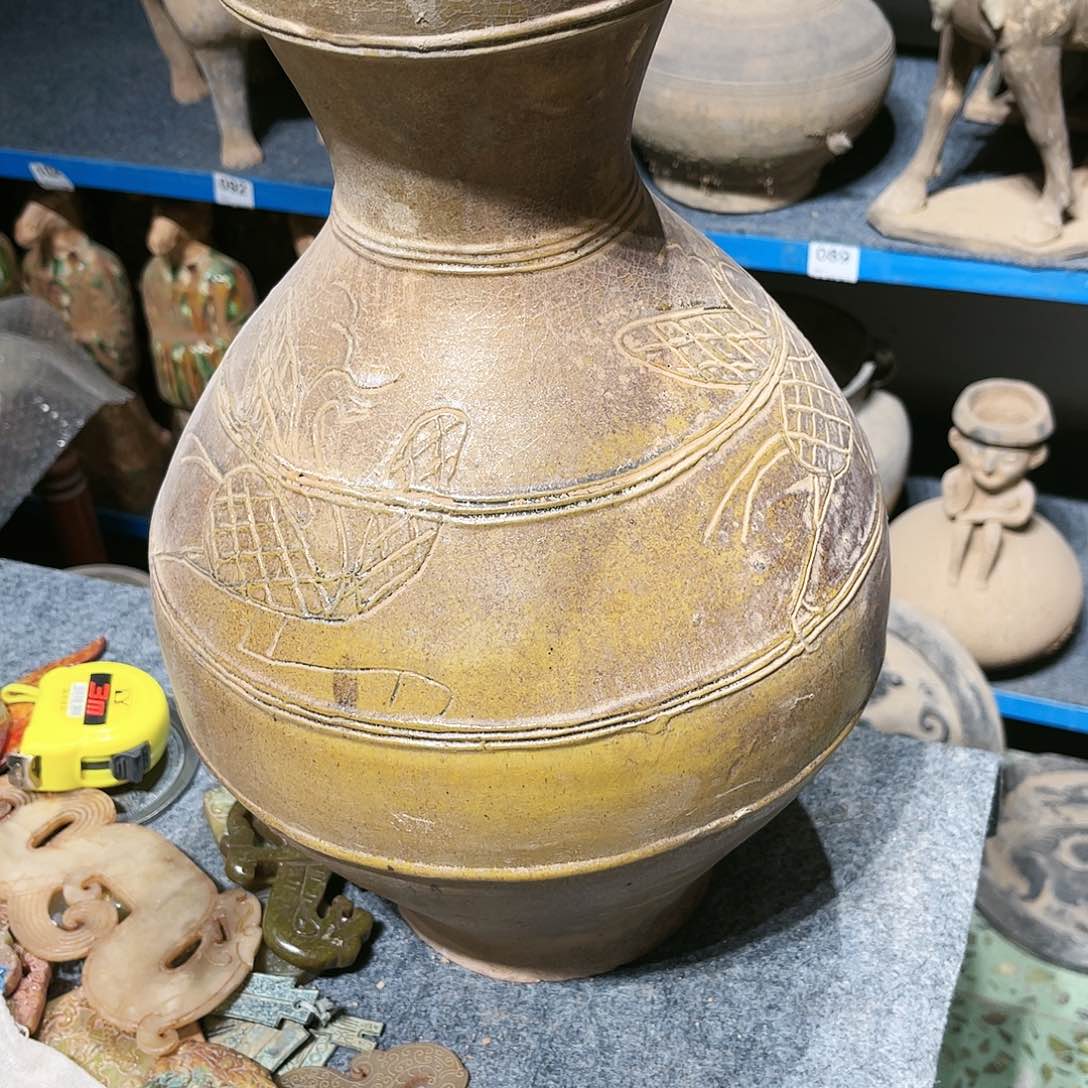 佛**中瓦当摆件茶台的一