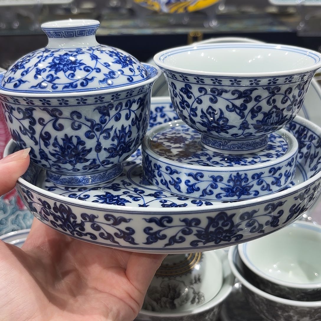 瓷片景德镇瓷器和半手