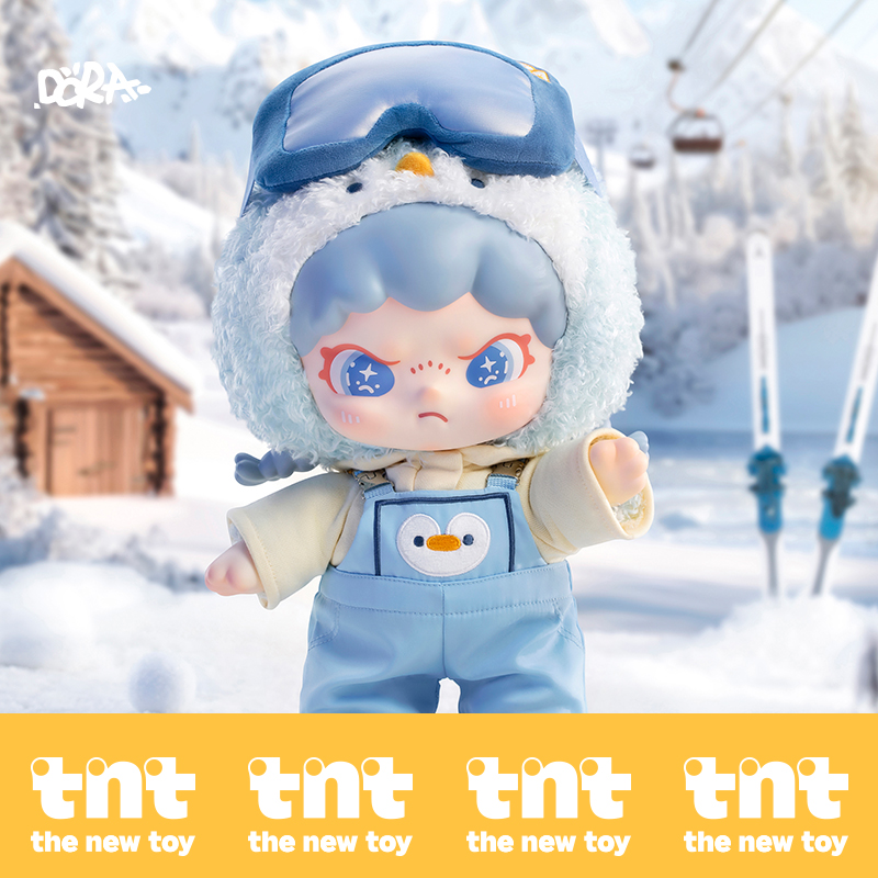 【DORA搪胶大娃】飞驰雪宝搪胶毛绒大娃潮玩娃娃公仔摆件新品