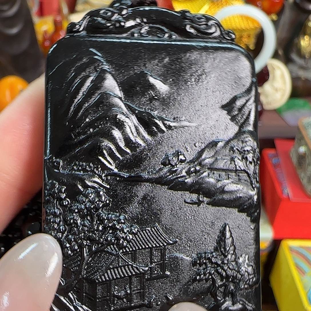 和田玉未镶嵌挂件