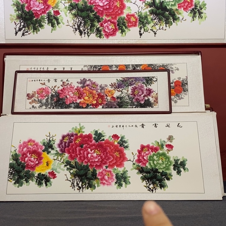 国画215*85尺寸带框包邮送到家