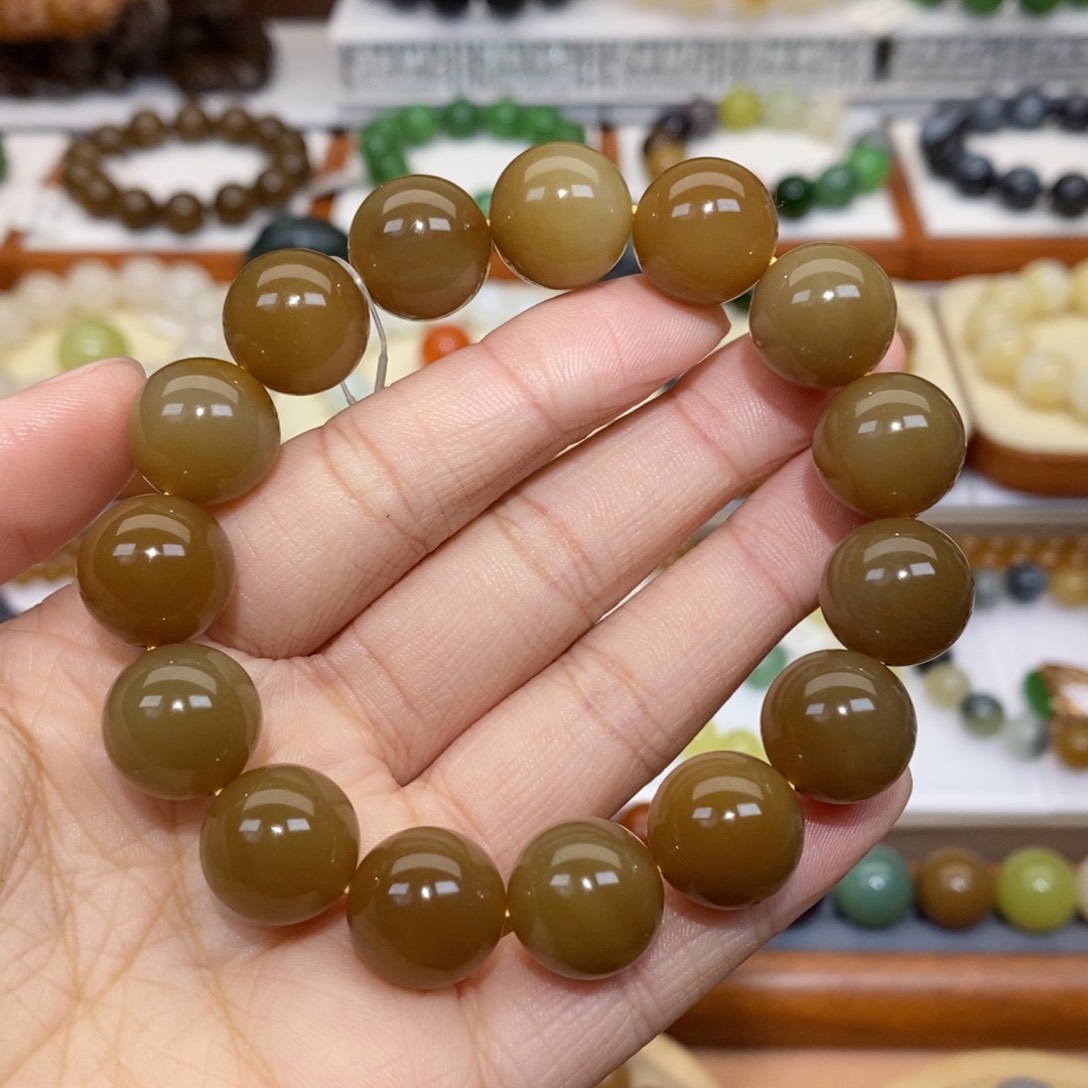 和田玉手串未镶嵌