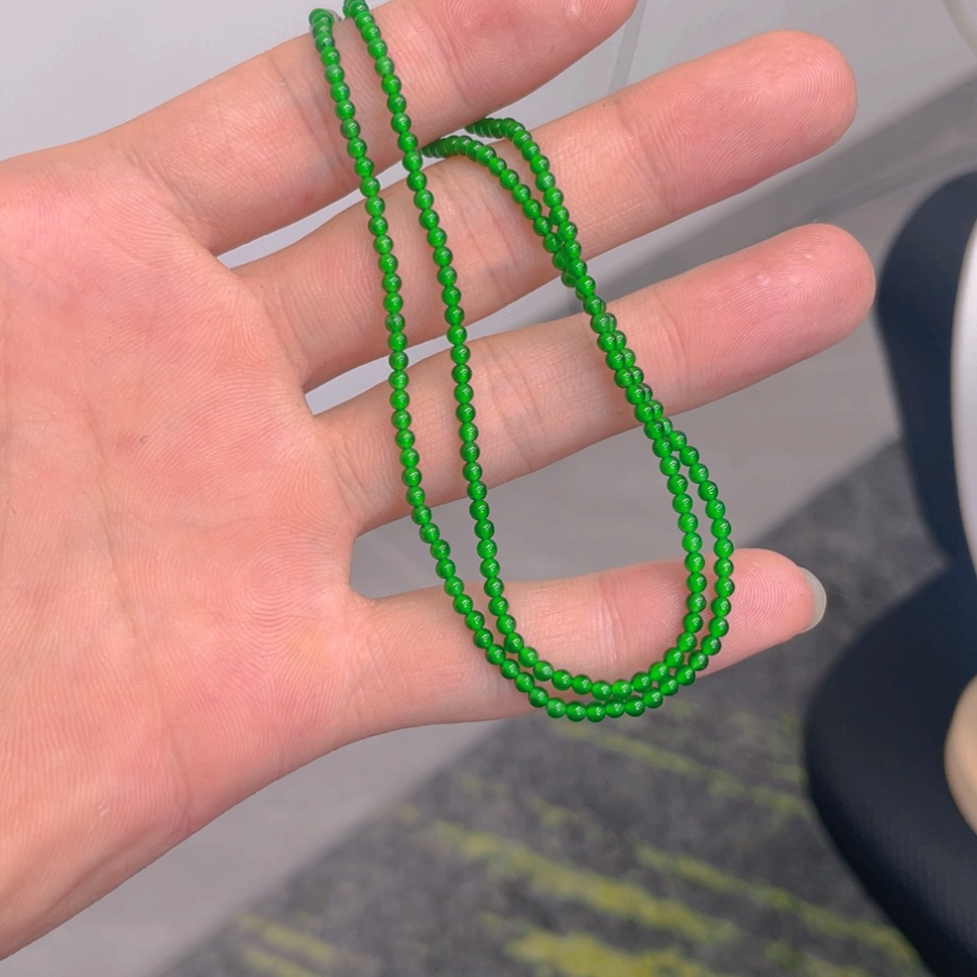 翡翠未镶嵌项链天然翡翠