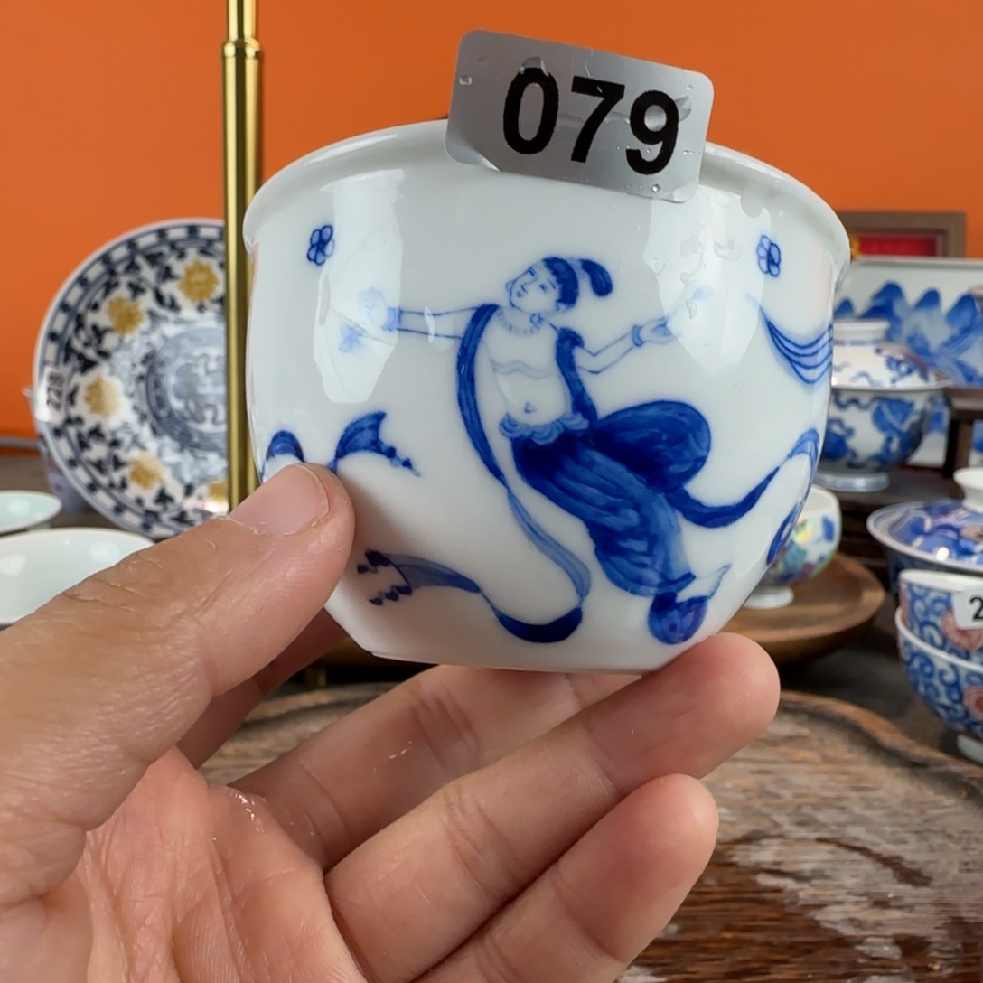 瓷片景德镇手绘青花茶器079