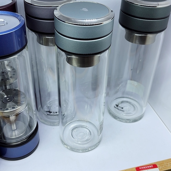 手****9万象品牌单层玻璃杯U156R烟蓝色