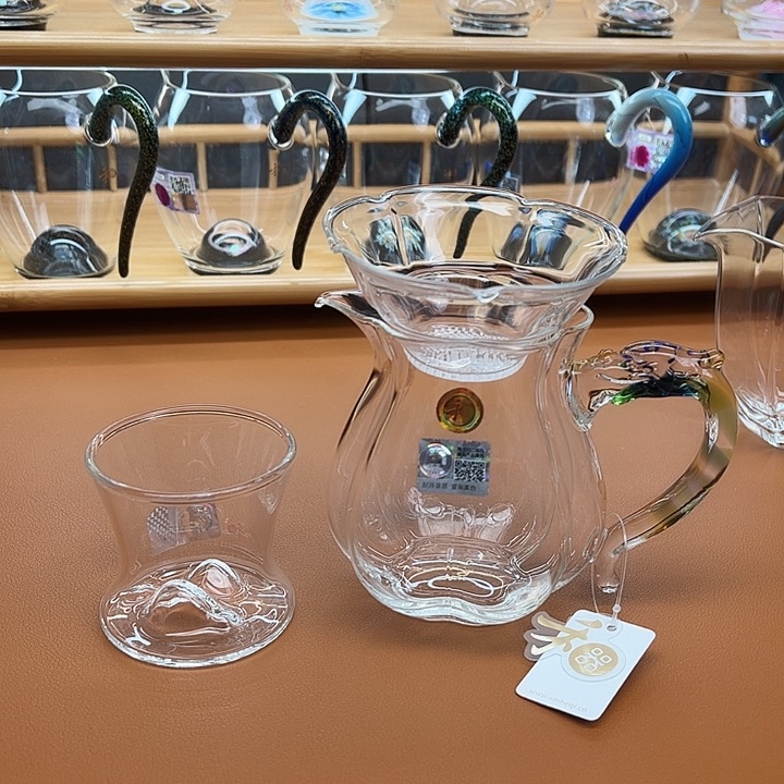 刘***生高硼硅玻璃手柄款锦隆迷翠+观山茶漏