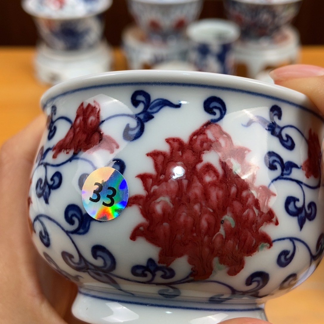 手绘现代茶具非古董