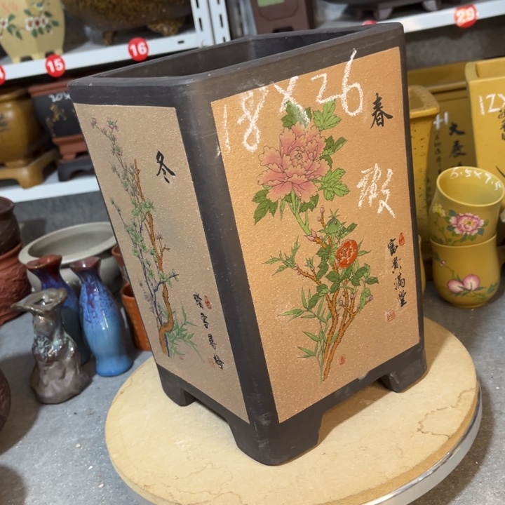 紫砂花盆紫砂花盆