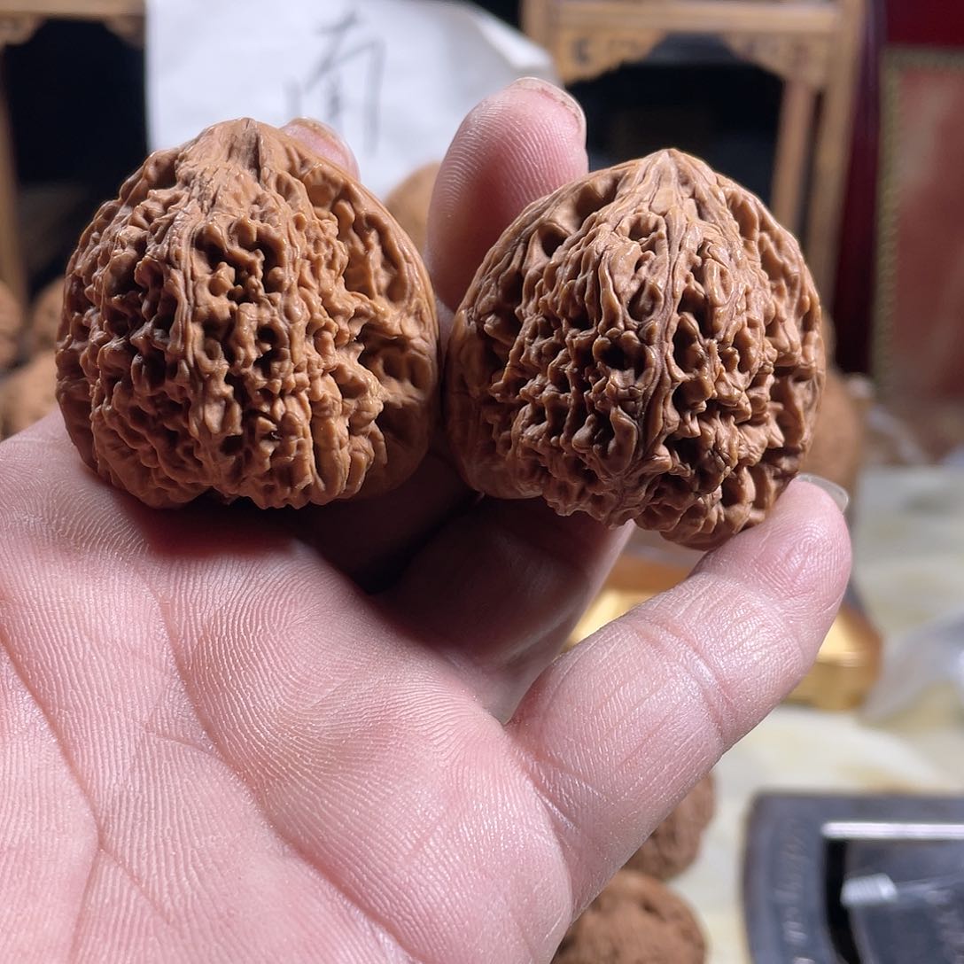 桃核吊坠烈**心文玩核桃南将石