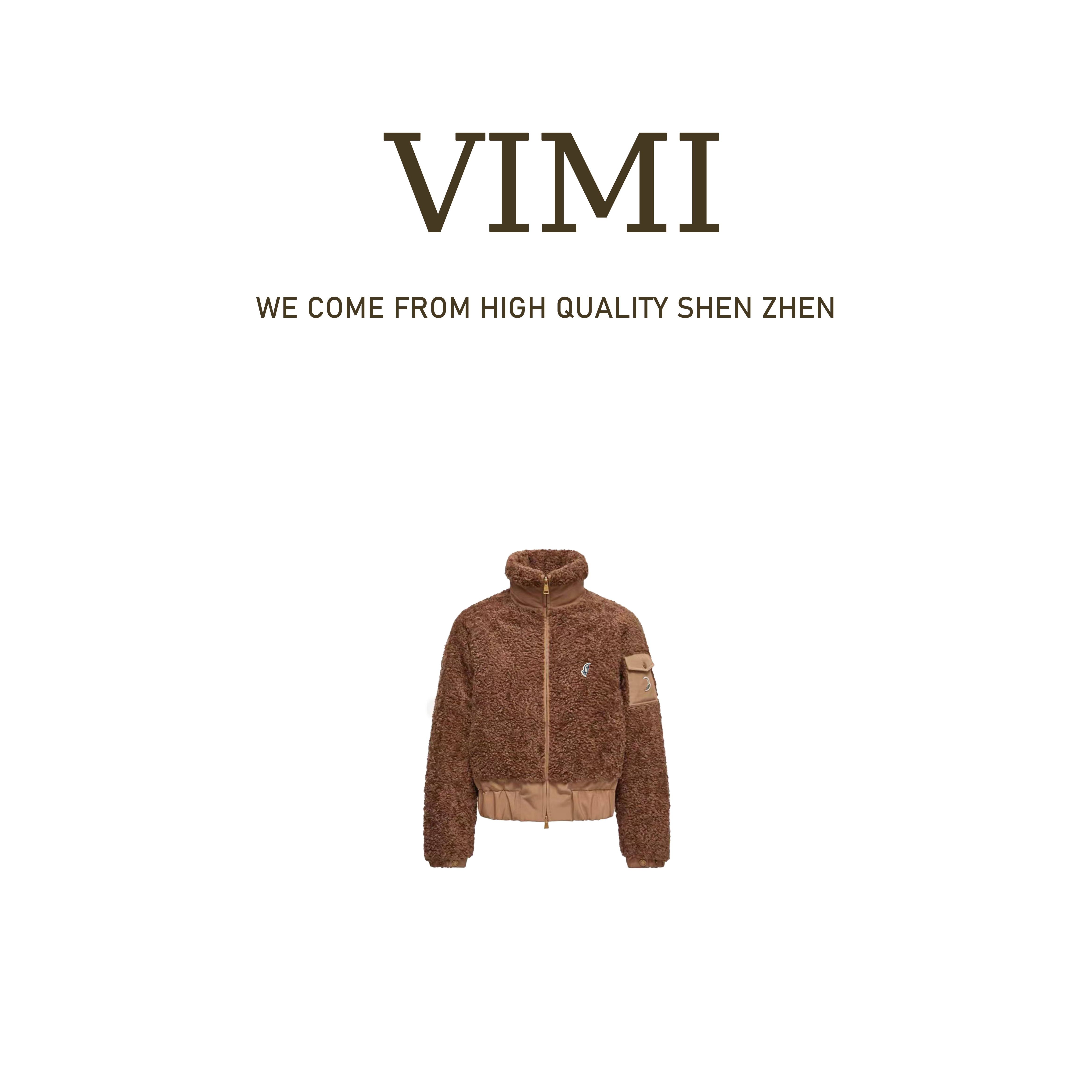 VIMI·“蒙泰迪”羊毛加绒加厚款立领保暖棉服NS17104