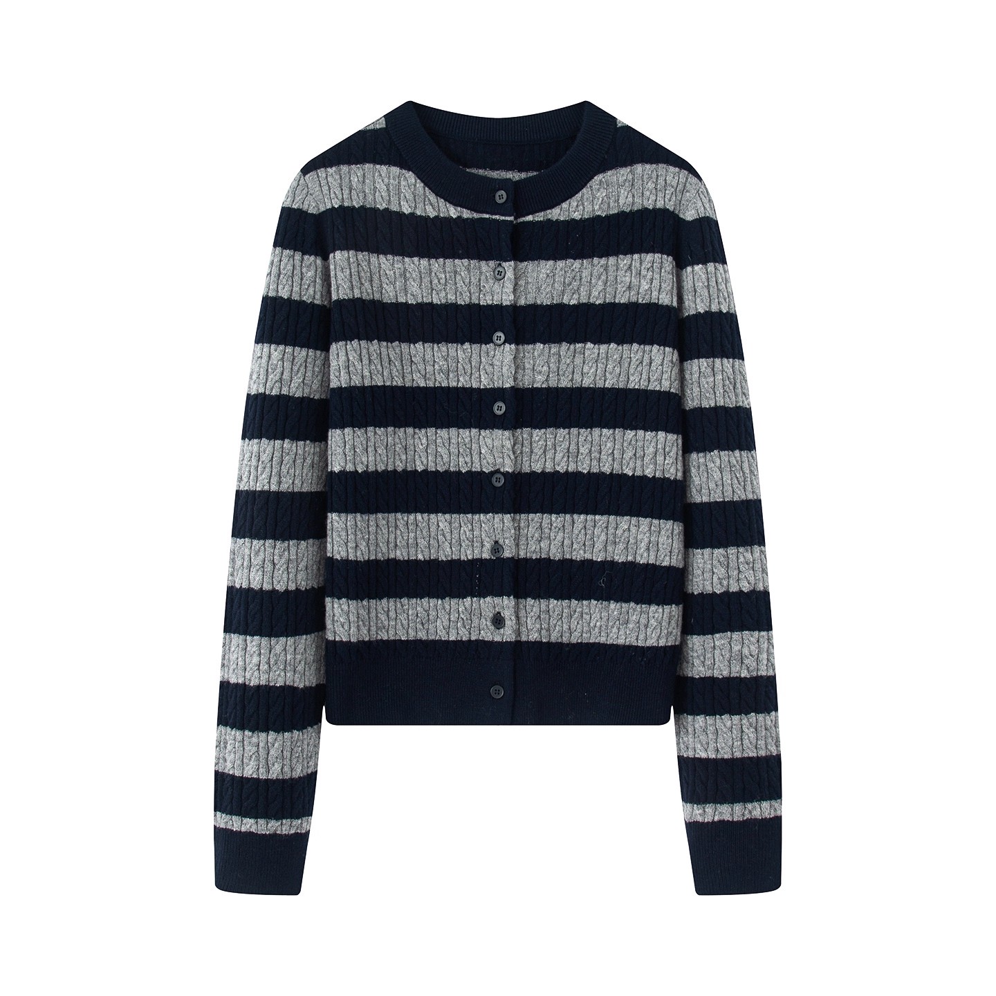 7125{迪}2025冬季款撞色毛衣女装条纹针织拍照新款消费券用券好物