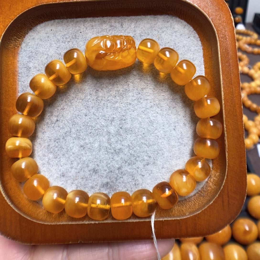 蜜蜡手串未镶嵌蜜蜡