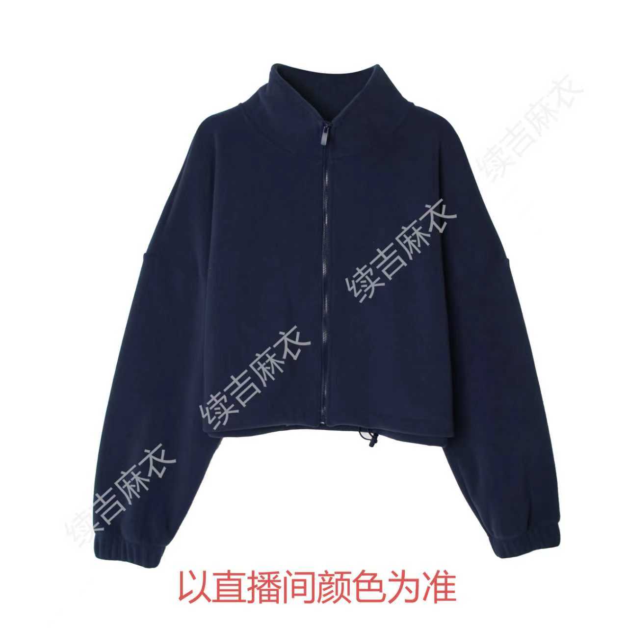 秋-续吉麻衣25-2168【雅趣】百搭休闲纯色拉链长袖宽松外套