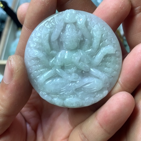 翡翠未镶嵌颈饰天然缅甸翡翠a货