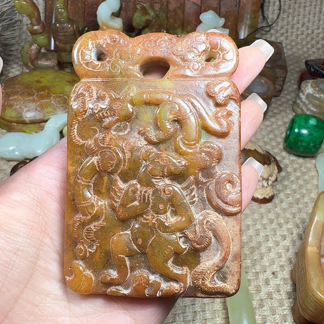 白玉菩提吊坠挂件