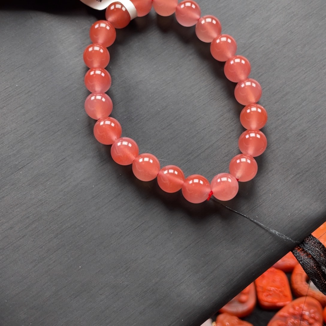 南红玛瑙银S925镀金镶嵌冰飘鱼