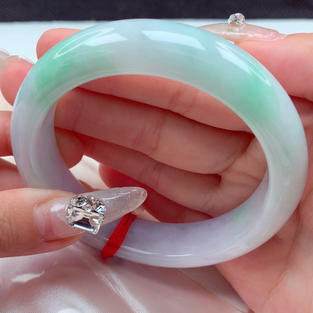 翡翠手镯未镶嵌天然缅甸翡翠A货手镯 13+宽 16号