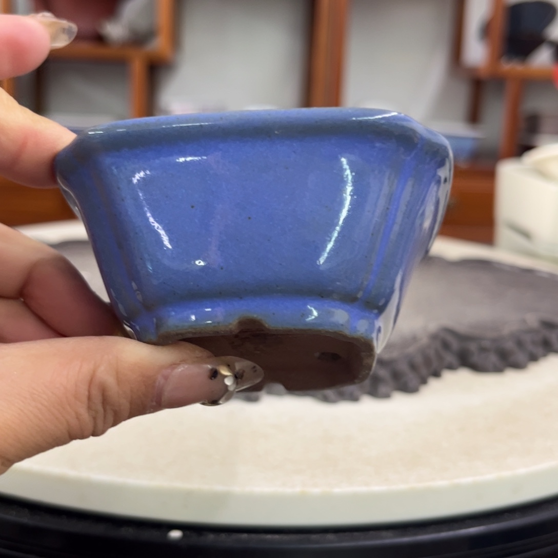 紫砂花盆瑕疵3.5-7.5。。。