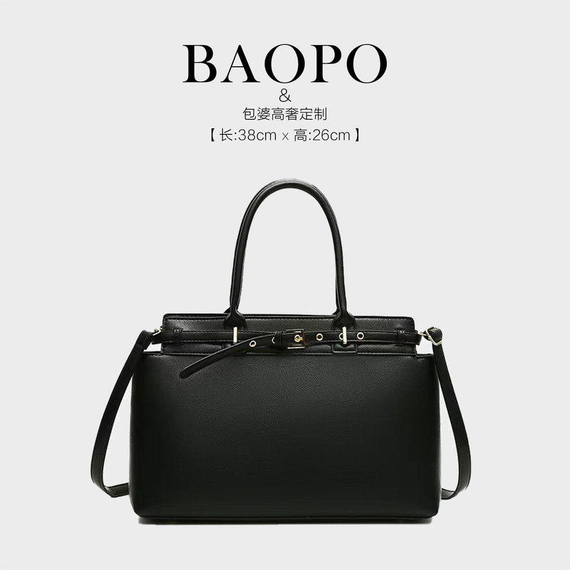 【BAOPO】单肩包每一个细节都值得您的欣赏阔22003黑色