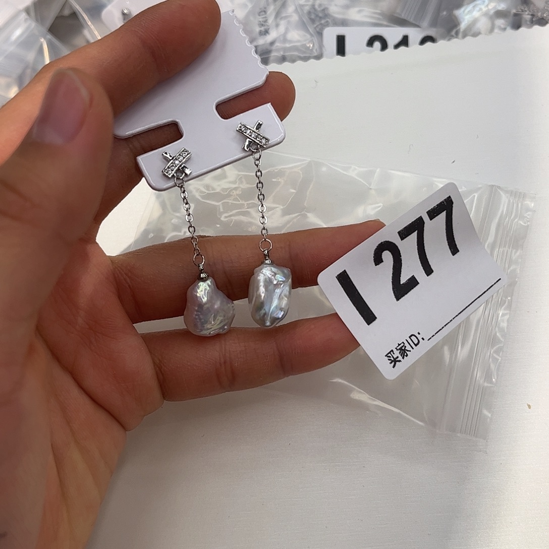 耳饰合金淡水珍珠