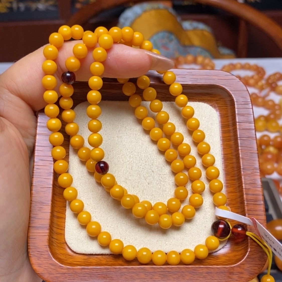 【闪购商品】蜜蜡手链未镶嵌手串