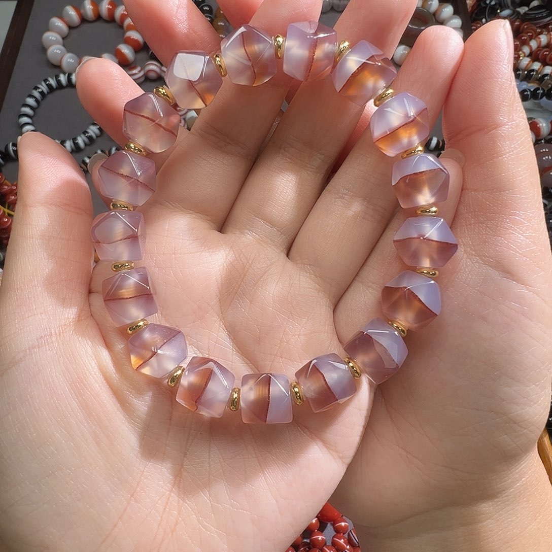 玛瑙/玉髓合金手链