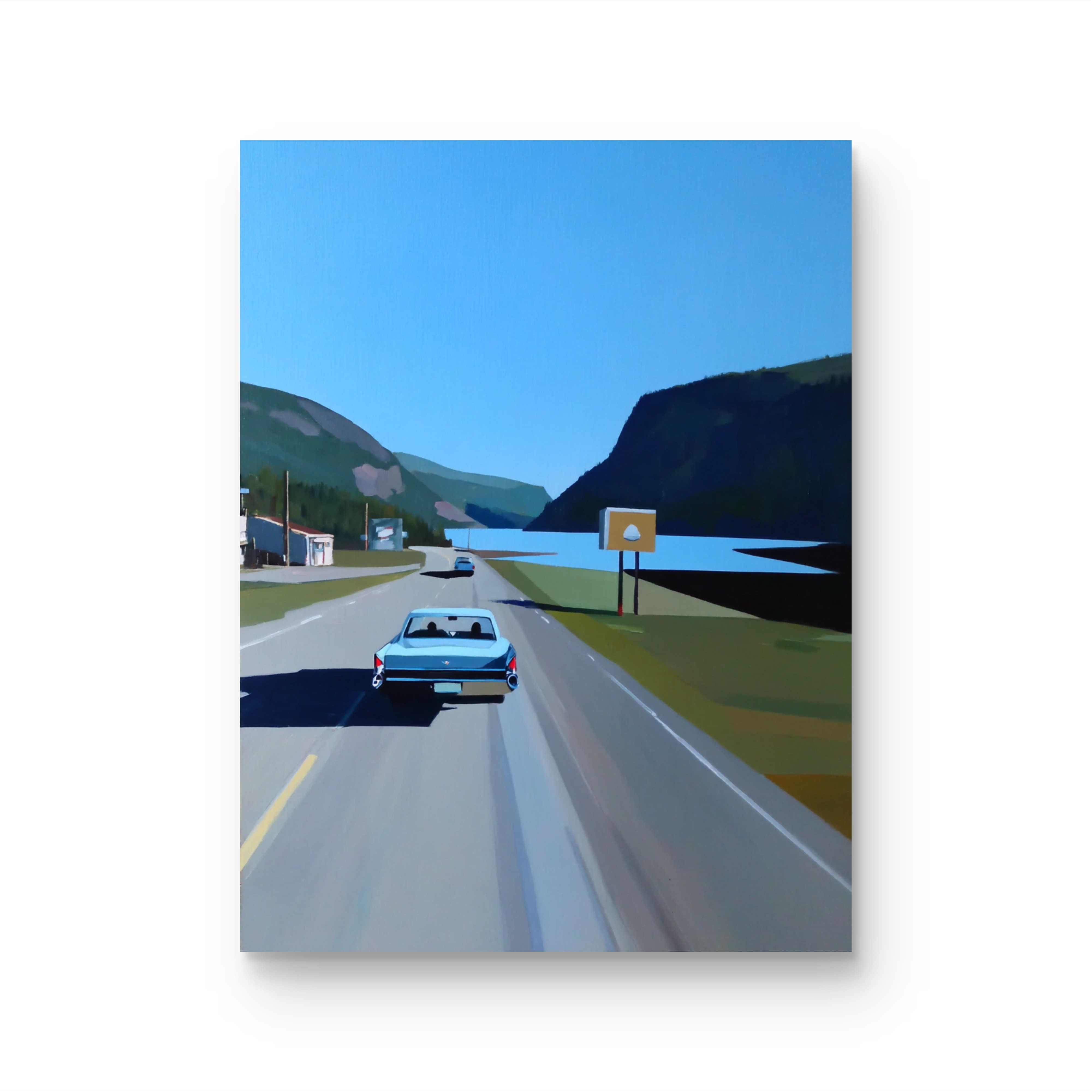 《公路漫游》原创手绘画/60x80cm/中古风系列ZGF-112
