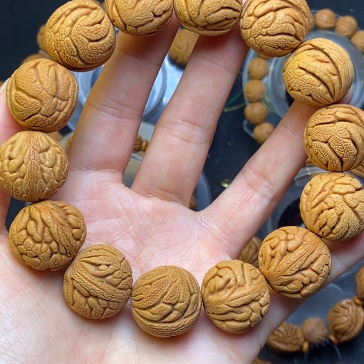 手串文玩核桃秦岭龙纹桃核20尺寸