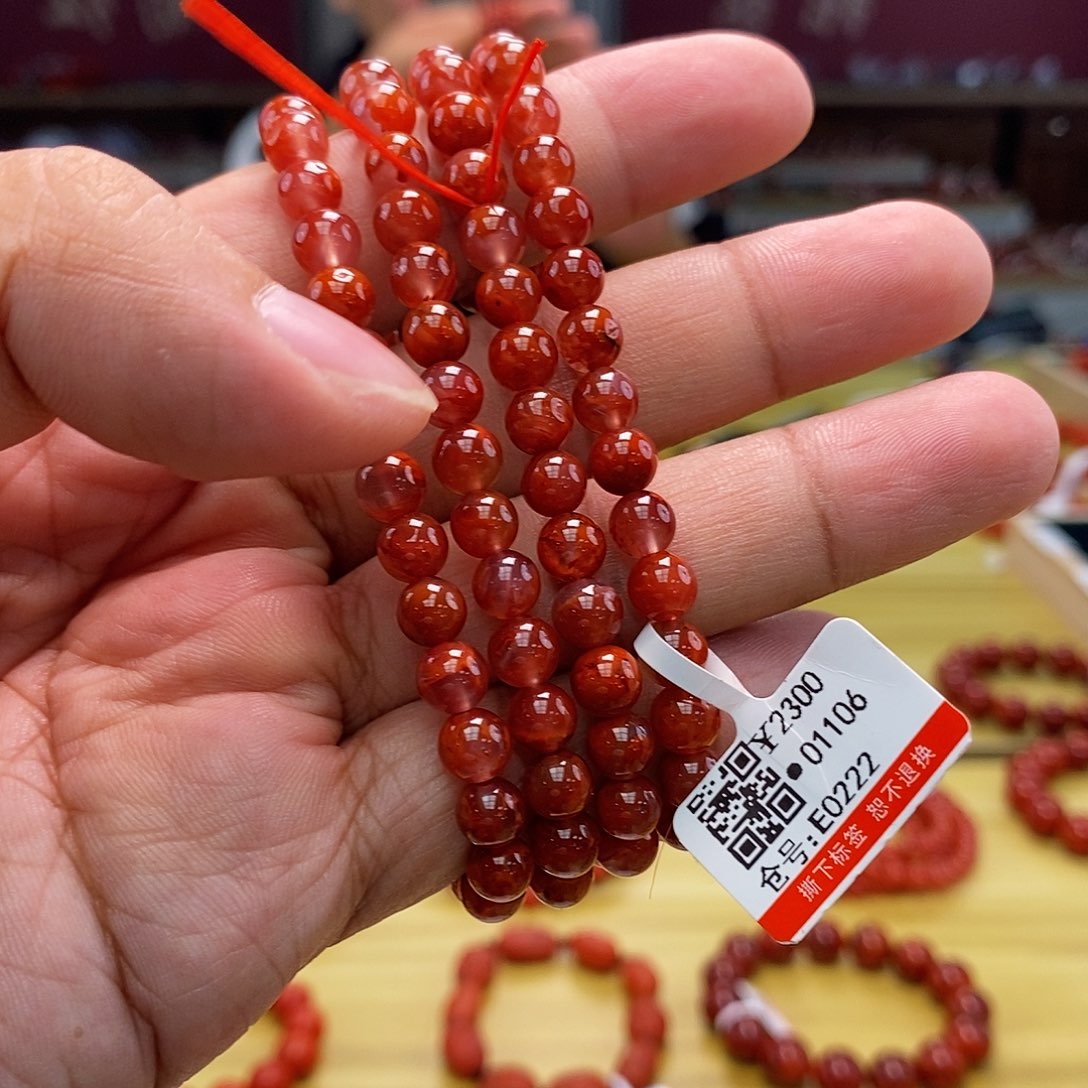 南红玛瑙南红手串6mm多样发一未镶嵌