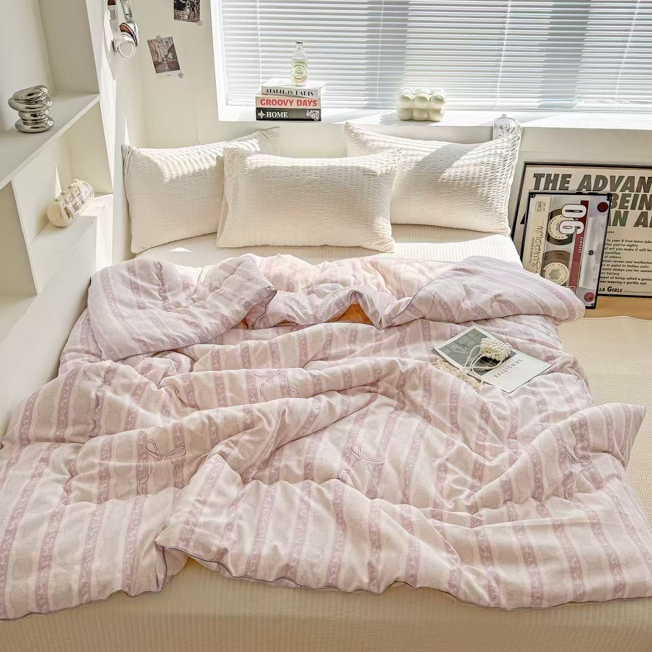 【四斤左右羽丝被】新款春秋被四季通用羽丝绵柔软双人被