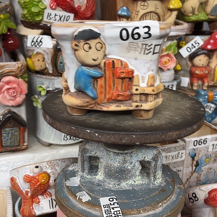 粗陶材质多肉花盆