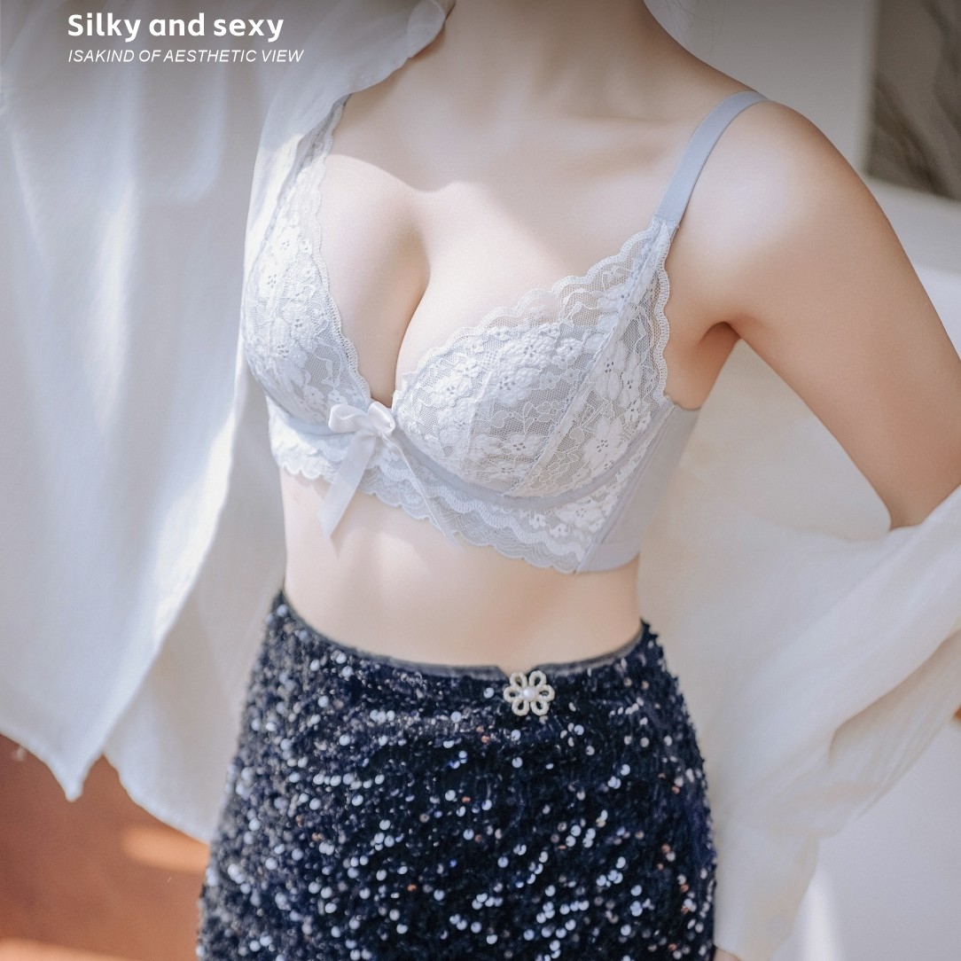 【维密爆款•花房姑娘•小聚蛋升级款】莫代尔小胸显大聚拢型内衣2505