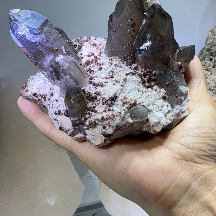 昌化石印石原石料莆田石榴s水晶